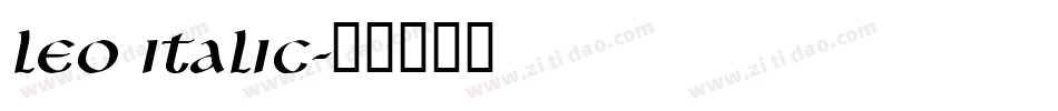 Leo Italic字体转换